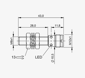 Capteur de Proximité Inductif B-ALLUFF BES M08EE-PSC15B-S04G-003 (BES00CH) Neuf et Original en Stock - Product Image 4