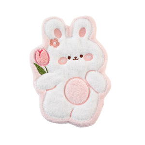 Toalla de limpieza para coche Tulip Bear And Rabbit, de felpa absorbente de secado rápido, de vellón coral para el interior del automóvil. - Product Image 5