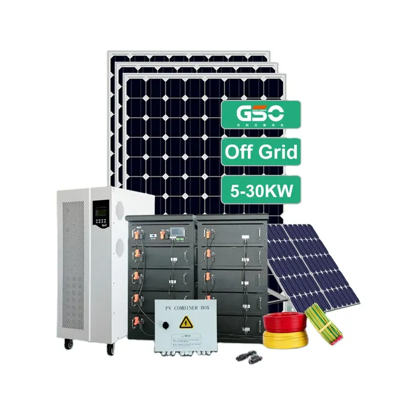 Residential roof 12KW home solar panel system 12000watt off grid home PV system solar power system for house