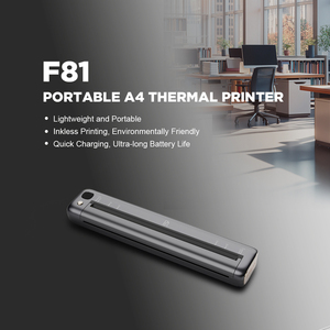Impresora Térmica Portátil Rongta F81 A4 sin Tinta, <span class=keywords><strong>WIFI</strong></span>, USB, <span class=keywords><strong>Bluetooth</strong></span>, para Viajes, Oficina Móvil, Trabajo <span class=keywords><strong>con</strong></span> Papel - Product Image 1