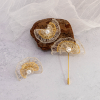 Boucles d'oreilles de luxe pour femmes et jeunes filles, en alliage de cuivre plaqué argent, avec pampilles en fil doré, tissées à la main, certifiées par un tiers