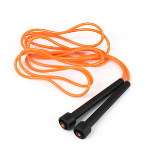 Emballage de logo de couleur personnalisée <span class=keywords><strong>corde</strong></span> à <span class=keywords><strong>sauter</strong></span> mince en PVC avec poignée en PP de 9 pieds à longueur réglable pour enfants - Product Image 4