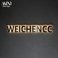 Enseignes Métalliques 3D Premium Rétroéclairées, Lettres Lumineuses LED Personnalisées, Enseignes Lumineuses LED Métalliques Étanche, Logo pour Entreprise
