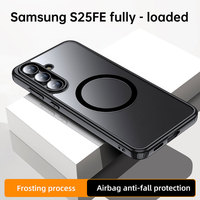 Laudtec Slim translucide mat antichoc avec étui de téléphone anti-empreintes digitales pour Samsung Galaxy S25 FE 2025
