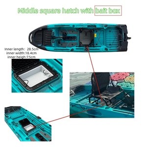 Kayak <span class=keywords><strong>da</strong></span> Pesca Modulare con Pinna dello Scafo Rimovibile o Pedale, Scatola per Esche per un Facile Trasporto, Portata 265 kg - Product Image 4