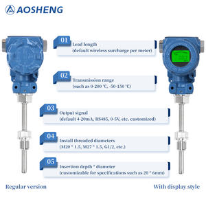 विश्वसनीय लागत प्रभावी 4-20ma स्टेनलेस स्टील तापमान नियंत्रक rtd जांच usb ip65 0.5% सटीकता 24v आपूर्ति ओएम/ओडम के लिए - Product Image 4