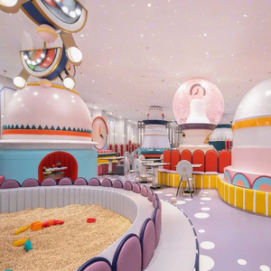 Parque Infantil Interior Temático Sweet Color para Niños, con Tobogán y Piscina <span class=keywords><strong>de</strong></span> Arena, Materiales <span class=keywords><strong>de</strong></span> Esponja/Madera/PVC, para Restaurantes y Uso Familiar (Padres e Hijos) - Product Image 5