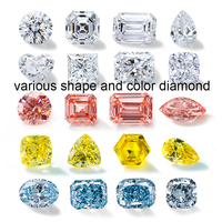 Bijoux fantaisie femmes boucles d'oreilles 10k 14k or massif coeur coupe DEF VS HPHT lâche laboratoire diamant boucles d'oreilles