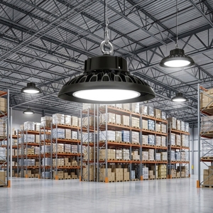 <span class=keywords><strong>Luminaire</strong></span> UFO 240W ETL Premium 150LM/W, étanche IP65 et anti-poussière, pour ateliers de fabrication industrielle lourde - Product Image 1