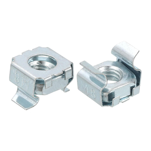 304 Stainless/Carbon Steel Nut Zinc Plated M4 M5 M6 Sizes Square Hole <b>Floating</b> Nut for Square Cassette Nut - Product Image 5