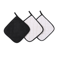 Ensemble de maniques en coton 100% éponge, résistant à la chaleur, pour la cuisine, la cuisson et la pâtisserie