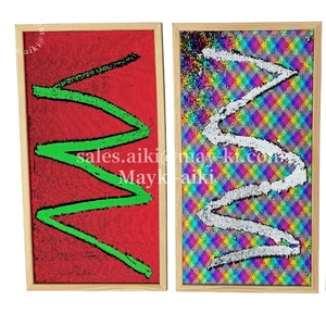 Mayki hai mặt vải sequin thay đổi màu sắc kích thích cảm ứng cảm giác phòng thiết bị đào tạo tự kỷ cảm giác bảng sequin - Product Image 2