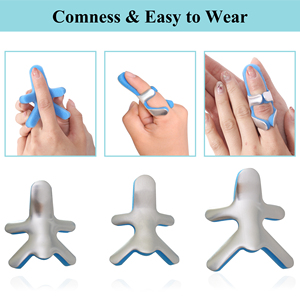 Attelle de doigt orthopédique pour la récupération des fractures stabilise et corrige la posture des doigts, empêche la flexion et l'étirement - Product Image 3
