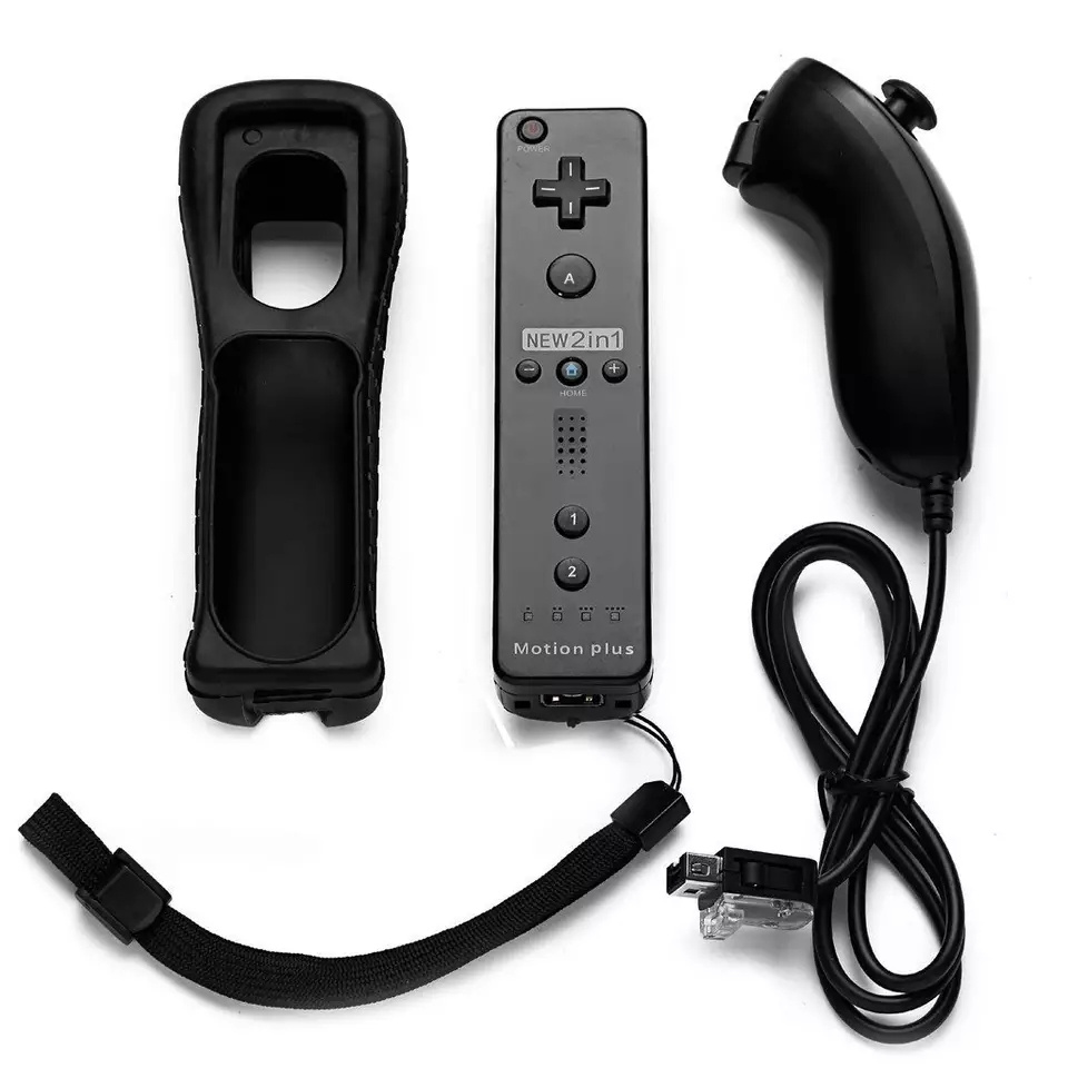 2 in 1 Remote Controller for Nintendo Wii - Wireless Gamepad