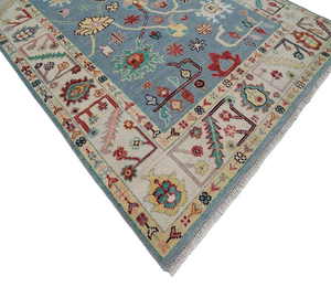 Tapis en laine noué à la main de qualité supérieure en forme de rectangle luxe traditionnel moderne toucher extérieur décoration de sol de la maison - Product Image 3
