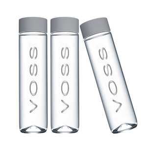 Bouteille en verre transparente personnalisable rechargeable de 350 ml, 500 ml, 800 ml, 1 L pour boissons, jus, soda, <span class=keywords><strong>eau</strong></span> minérale <span class=keywords><strong>Voss</strong></span> avec bouchon à vis - Product Image 2