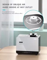 Nébuliseur électrique pour hall d'hôtel Diffuseur d'huiles essentielles Ventilateur mural CVC Purificateur d'air Machine à parfum métallique pour usage domestique