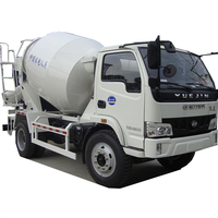 Camions mélangeurs à béton mini à tambour de ciment CLW neufs à 6 roues diesel 2 m3 3m3