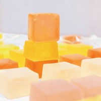 Wholesale Crunchy Coated Soft Gummy Candy OEM/ODM Customizable Crispy Amber Candy with Chewy Center Crystal Amber Candy