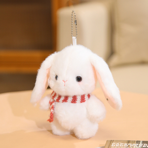Adorable Peluche de Conejo con Bordado Rítmico, Orejas Sensibles al Tacto, Accesorio Interactivo para Mochila con Piano, Algodón PP Súper Suave - Product Image 3