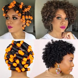 DIY Hair Curling Tools 100pcs/set Salon Hair Perm <b>Rods</b> 5 Sizes Cold Wave <b>Rods</b> <b>Plastic</b> Hair Rollers Home Use Colorful Medium - Product Image 5