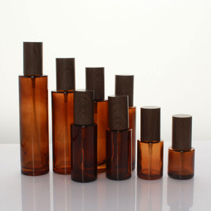 20ml 30ml 40ml 50ml 60ml Custom Unique Cosmetic Amber Glass Pump <b>Bottle</b> Lotion Fine Mist Spray Skin Care Serum <b>Box</b> - Product Image 1