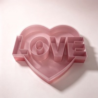 Boîte cadeau créative de haute qualité en forme de cœur avec fleurs, boîte transparente pour la Saint-Valentin, emballage cadeau