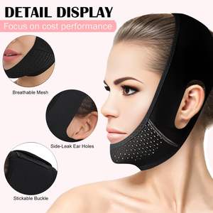 Masker garis <span class=keywords><strong>V</strong></span> pelangsing wajah, dapat dipakai ulang tali pelangsing dagu ganda pengurang masker dagu sabuk pengangkat wajah berbentuk <span class=keywords><strong>V</strong></span> masker wajah pelangsing - Product Image 6