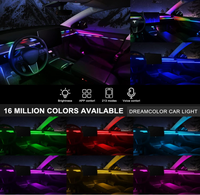 Kit d'accessoires d'éclairage d'ambiance LED néon décoratif pour l'intérieur de la voiture