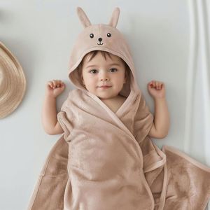 Toallas Personalizadas con Logotipo para Niños, 100% Algodón, Toalla con Capucha Suave de Felpa Personalizada para Bebés, Regalo para Recién Nacidos - Product Image 3