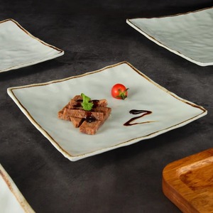 Platos Cuadrados de Melamina, Imitación de Porcelana, Plato para Platos Fríos, para Hotel, Restaurante, Comercial, Tazón para Arroz Frito, Plato para Fiestas - Product Image 2