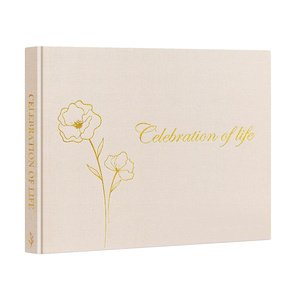 Livre d'or personnalisé, album souvenir, carnet de messages pour célébration de vie, enregistrement de souvenirs, cérémonie funéraire - Product Image 5