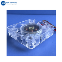 Ventilateur de refroidissement miniature sans balais AM4010L24B 40*40*10MM DC 12V/24V avec LED RGB et borne à 2 broches pour imprimante 3D, DVR, PC