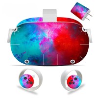 Autocollants pour lunettes VR Mate-Quest 2, autocollants pour console de jeu, autocollants pour contrôleur de casque