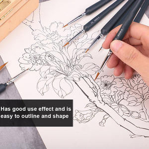 Juego de Pinceles de Pintura de Calidad Premium, Pelo de Marta, Pincel de Línea Fina para Detalles, Pincel para Arte, Pincel para Dibujar Uñas, Suministros de Arte - Product Image 4