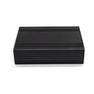 caja de empalme slim Suppliers-SZOMK Hammond negro equipos electrónicos para pcb de aluminio personalizado hdd cajas de perfiles de aluminio para led cinta