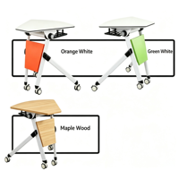 Vente en gros Bureaux de direction Table de conférence pliable Salle de bureau mobile Table d'école Bureau de conférence Table de salle de formation