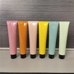 DESHUN misure personalizzate in alluminio tubi cosmetici in metallo imballaggio 50ml 60ml 100ml tubi morbidi colore chiaro giallo verde rosa <span class=keywords><strong>arancione</strong></span> - Product Image 4