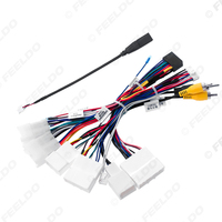 Faisceau de câblage audio 16 broches pour voiture avec boîtier Canbus pour Toyota Camry RAV4 Highlander Wildlander, adaptateur de câblage pour installation stéréo