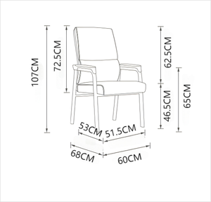 <span class=keywords><strong>Chaise</strong></span> de bureau ergonomique robuste avec cadre métallique extra résistant, siège large en cuir, capacité de 400 lb, <span class=keywords><strong>chaise</strong></span> pour personnes obèses, sans roulettes - Product Image 6