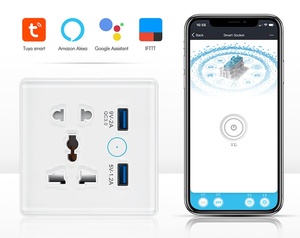 Enchufe Universal Inteligente WiFi Tuya con Cargador Rápido USB-C, Enchufe de Pared Tuya Smart Home de 13A - Product Image 1