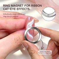 Nouveau style Aimant circulaire puissant pour nail art, Aimant œil de chat multifonctionnel, Outil d'aide pour débutants