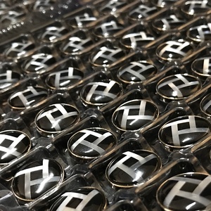 <span class=keywords><strong>Pierre</strong></span> naturelle Onyx noire et mère de <span class=keywords><strong>perle</strong></span>, pour boutons de manchette, en mosaïque - Product Image 5