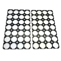 Rakitan Braket Baterai Lithium 32650, Penyangga 32700, Spacer Sel Plastik, Braket Sarang Lebah untuk Penyangga Paket Baterai