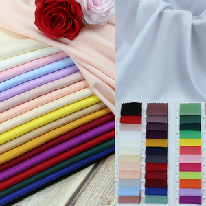 Soft Drape Solid High Twist Crinkle Chiffon Opaque <b>Fabric</b> For Maxi Skirt Hanfu Stage Show Dress Garment - Product Image 4