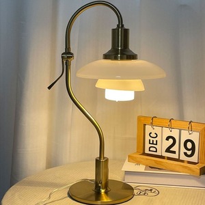 Nordic Style Adjustable Metal Desk Lamp Led <b>Light</b> Source 220V For Study Bedroom Living Room Bedside Use - Product Image 1