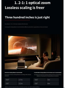 RS 20 Pro Smart Laser <b>Projector</b>,MediaTek 9681 Chip,High Contrast,Accurate Color for Family Movie Nights - Product Image 2
