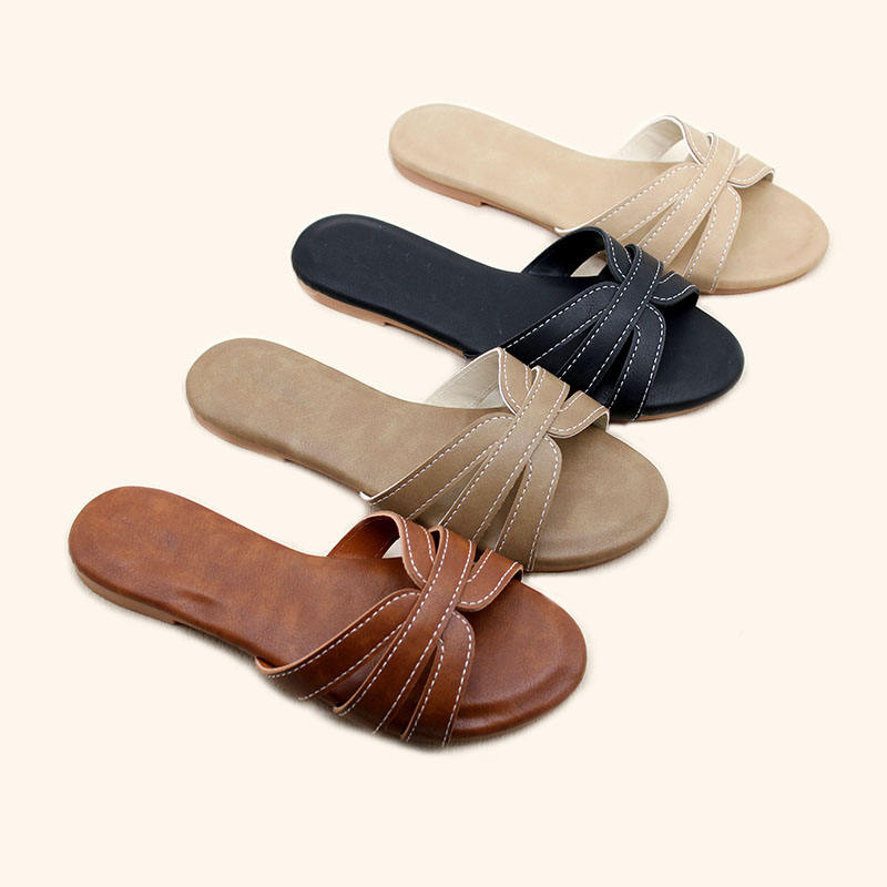 Hot Sales 2025 Summer Women's slippers Fashion Trendy Design Flats Outdoor  Comfortable Craft Ladies Shoes - Main Image