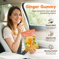 WELLBODY Bonbons à mâcher au gingembre Marque Privée, Gommes de soutien digestif et confort en cas de mal des transports, OEM ODM, Gommes de gingembre végétaliennes à mâcher
