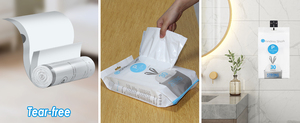 Sacchi per la Spazzatura in Plastica da 13 Galloni con Cordoncino, Design a Rotolo Prodotto in Cina, Realizzati in HDPE PE LDPE con Stampa Offset sulla Superficie - Product Image 5